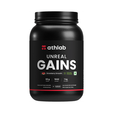 Athlab Unreal Gains Powder Strawberry Smooth