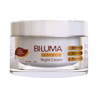 Biluma Advance Anti-Ageing Night Cream | With Natural Ingredients | Brightens, Rejuvenates & Nourishes the Skin | Derma Care | For All Skin Types