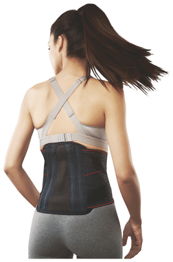 Buy TATA 1MG Abdominal Belt Black, Abdominal Support for post Delivery,  Slimming Waist, and Lower Back Pain, (Suitable for both sizes L and XL;38-46inches)  Online at Low Prices in India 