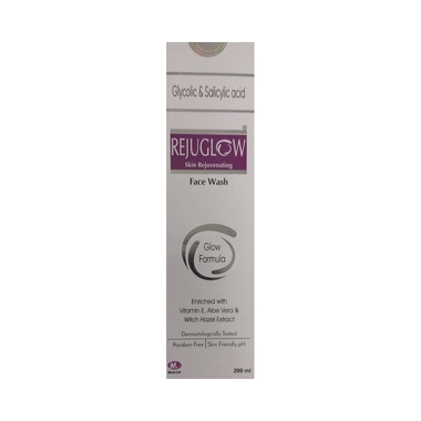 Rejuglow Face Wash With Glycolic & Salicylic Acid | For Skin Rejuvenation | Paraben Free Face Care Product