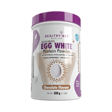Healthy Hey Nutrition Pasteurized Egg White Protein Powder Chocolate