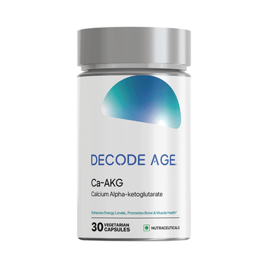 Decode Age Ca AKG Vegetarian Capsule , Calcium Alpha-Ketoglutarate, Improve Cellular Energy