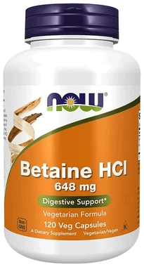 Now Foods Betaine HCl 648mg Capsule