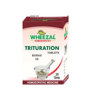 Wheezal Borax Trituration Tablet 3X