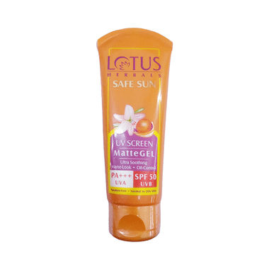 Lotus Herbals Safe Sun UV Screen Matte Gel PA+++ SPF 50 PA+++