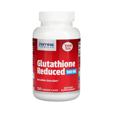 Jarrow Formulas Glutathione Reduced 500mg | Veggie Cap for Antioxidant Support