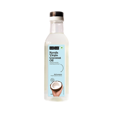 Kapiva Kerala Virgin Coconut Oil|Cold Pressed, 100% Pure, Organic & Edible|For Cooking, Skin & Hair Health