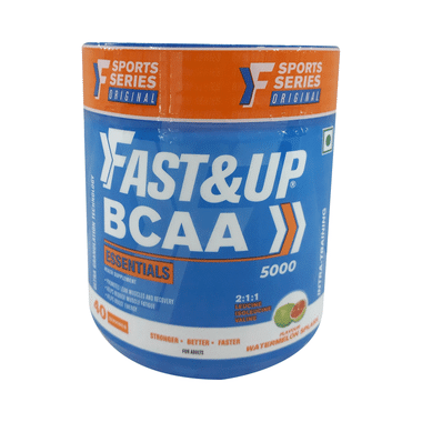 Fast&Up BCAA 2:1:1 (Leucine, Isoleucine & Valine) | For Lean Muscles & Recovery | Flavour Watermelon Splash