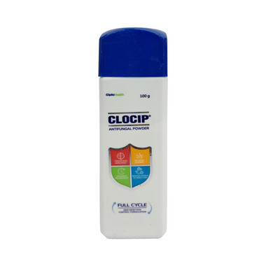 Clocip Anti-Fungal Dusting Powder | For Skin Infections, Itching, Rashes