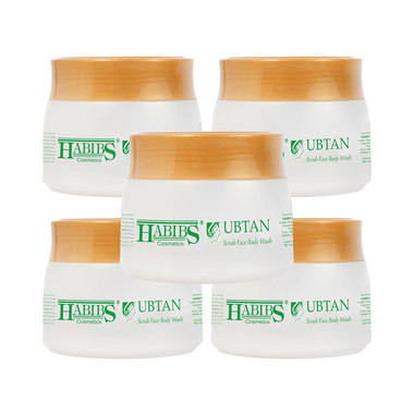 Habibs Ubtan Scrub Face Body Wash Powder (100gm Each)