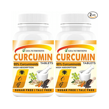 Goa Nutritions Curcumin Tablet (60 Each) Sugar Free