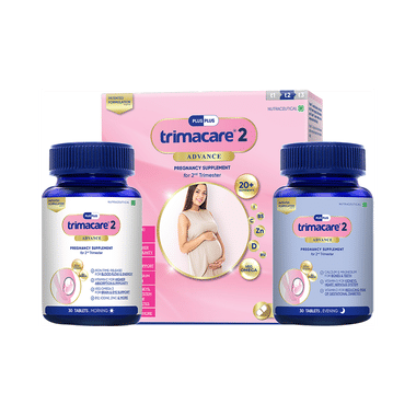 Trimacare 2 Advance Prenatal Multivitamins with Omega 3 Tablet for Gestational Diabetes