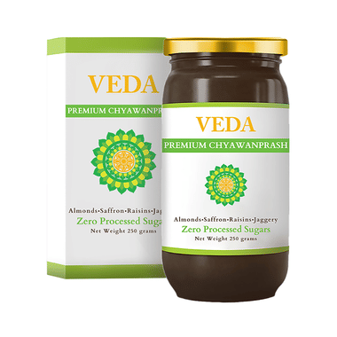 Veda Premium Chyawanprash With Almonds, Saffron, Raisins & Jaggery Sugar Free