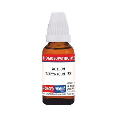 Dr. Majumder Homeo World Acidum Butyricum Dilution(30ml Each) 3X