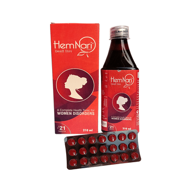 HemNari Combo Pack Of Syrup 210ml Each And 21 Tablet