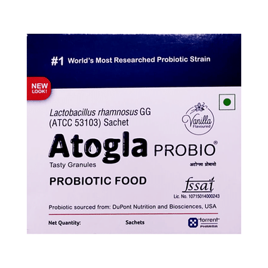 Atogla Probio Probiotic Supplement | Tasty Granules | With Non-Calorie Sweetener