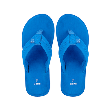 Yoho Lifestyle Doctor Ortho Soft Comfortable And Stylish Flip Flop Slippers For Men Azure Blue 7