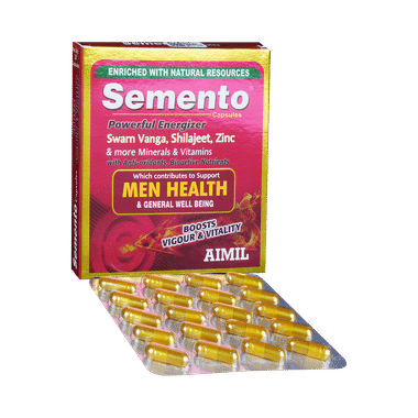 Aimil Semento Capsule for Energy | Supports Men's Health |  Boosts Vigour & Vitality