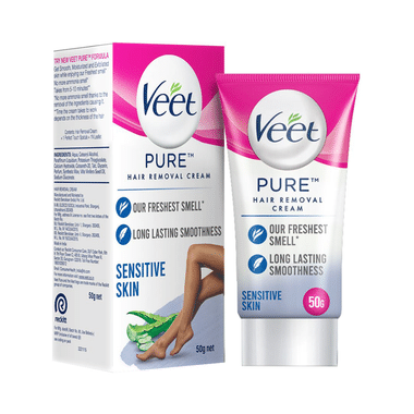 Veet Pure Hair Removal Cream For Women | No Ammonia Smell | For Sensitive Skin