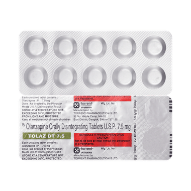 Tolaz 7.5mg Tablet DT