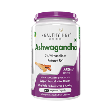HealthyHey Ashwagandha Vegetable Capsule