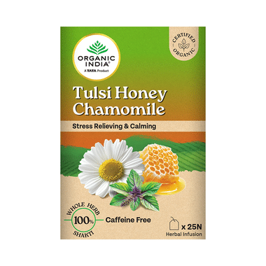 Organic India Tulsi Honey Chamomile Green Tea