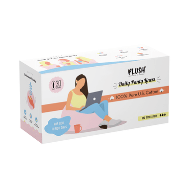 Plush 100% U.S Pure Cotton Daily Panty Liner