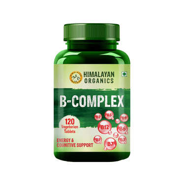 Himalayan Organics B-Complex For Energy & Brain Health | Veg Tablet