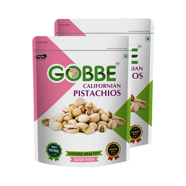 Gobbe Salted Californian Pistachios (200gm Each)