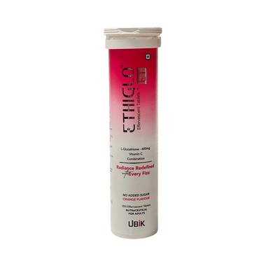 Ethiglo Effervescent Tablet Orange No Added Sugar