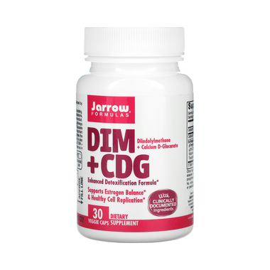 Jarrow Formulas DIM + CDG Veggie Capsule | Supports Estrogen Balance & Healthy Cell Replication