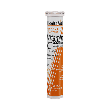 HealthAid Vitamin C 1000mg Effervescent Tablet Orange
