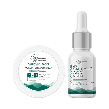 CGG Cosmetics Salicylic Acid Water Gel Moisturiser with Free 2% Salicylic Acid Serum 10ml