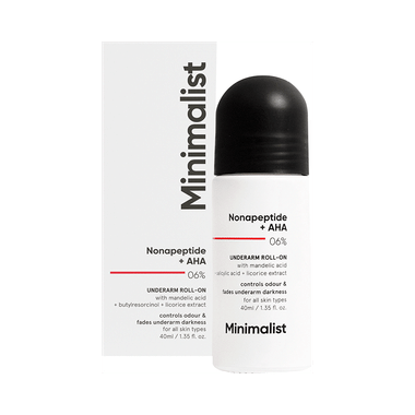 Minimalist Nonapeptide +AHA 06% Underarm Roll on