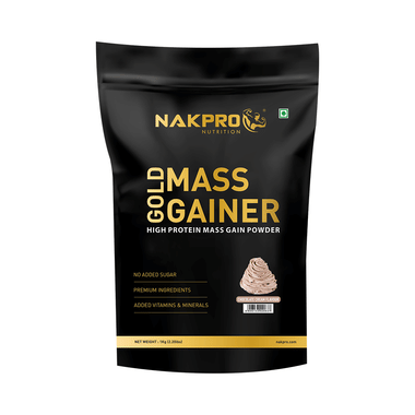 Nakpro Nutrition Gold Mass Gainer Powder Chocolate Cream
