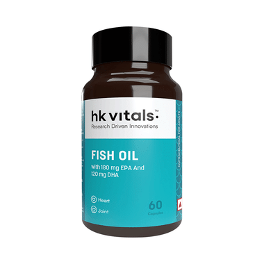 HK Vitals Fish Oil 1000 Mg For Joint & Heart Health | Soft Gelatin Capsule