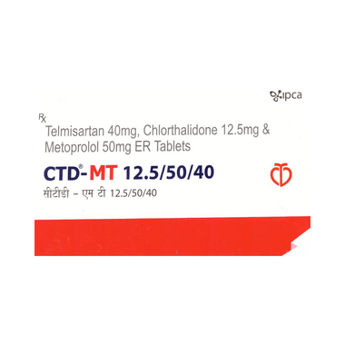 CTD-MT 12.5/50/40 Tablet ER