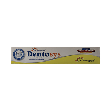 Dr. Morepen Dentosys Toothpaste with Toothbrush Free