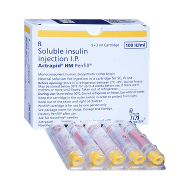 Actrapid HM Penfill (3ml Each)