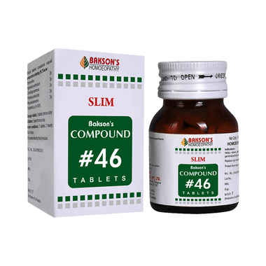 Bakson's Homeopathy Compound # 46 Slim Tablet