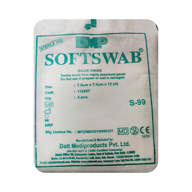 Softswab Gauze Swab 7.5cm X 7.5cm