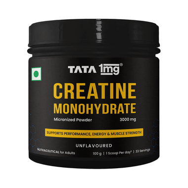 Micronized Creatine Monohydrate Powder | Unflavoured | Strength & Recovery | by Tata 1mg