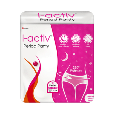 I-activ Period Panty | 360 Protection | Disposable Sanitary Panties Panty XL-XXL