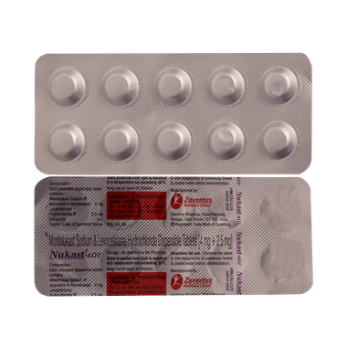 Nukast 2.5mg/4mg Tablet