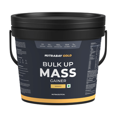 Nutrabay Gold Bulk Up Mass Gainer Powder Mango