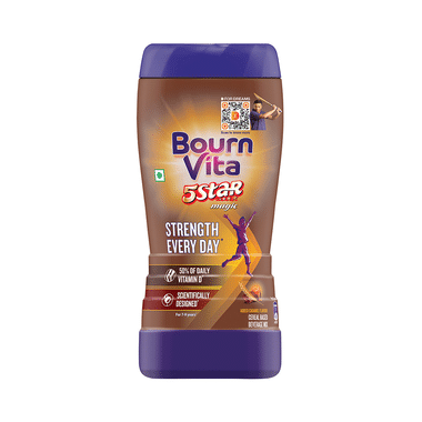 Cadbury Bournvita 5 Star Magic| Powder with Vitamin D for Strength | Flavour Chocolate