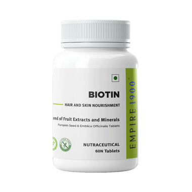 EMPIRE 1900 Biotin|Hair And Skin Nourishment|Biotin Supplement|Skin And Hair Supplement Tablet