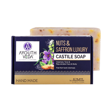 Ayouthveda Nuts & Saffron Luxury Castile Soap