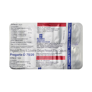 Pregarix-D 75/20 Capsule DR