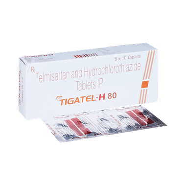 Tigatel H 80mg/12.5mg Tablet